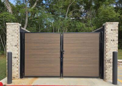 Stone Veneer Dumpster Enclosure